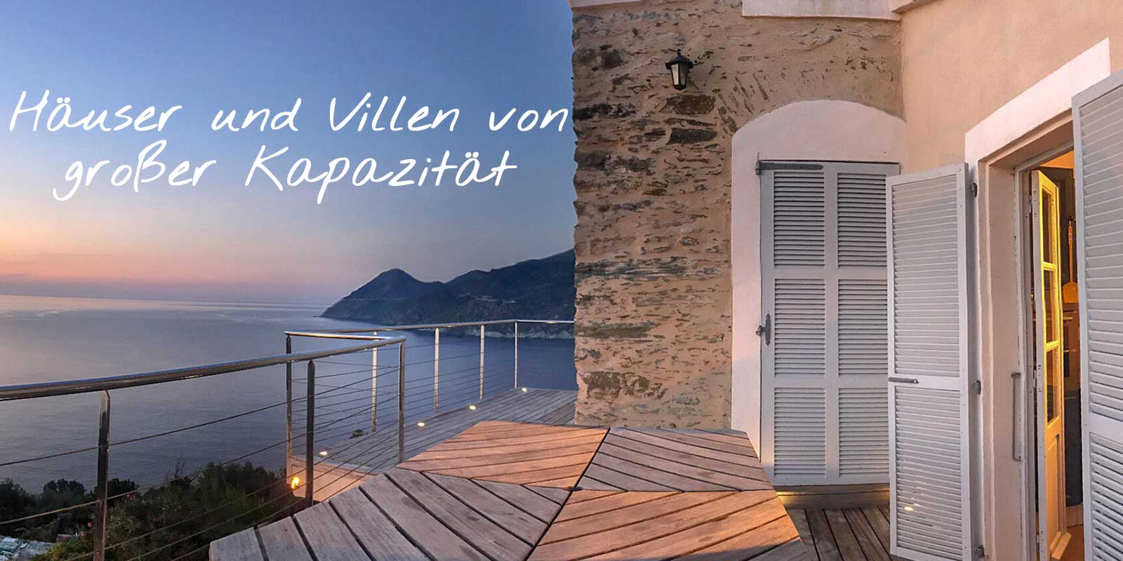 Ferienwohnung in Cap Corse, die Platz für mehr als 8 Reisende bietet