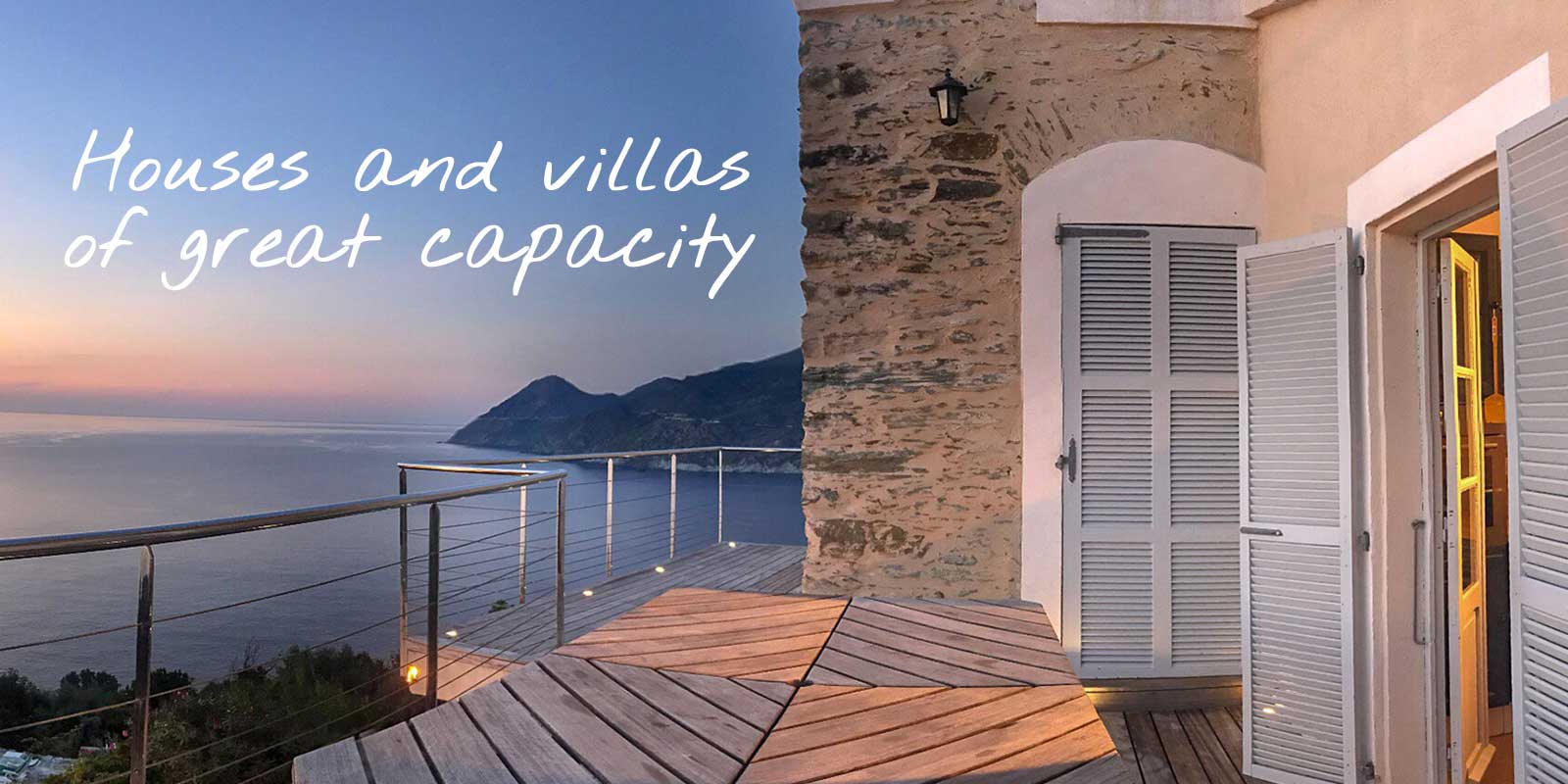 Holiday rental in Cap Corse that can accommodate more than 8 travelers