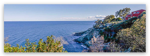 Location de vacances à Erbalunga/Brando dans le Cap Corse avec vue mer